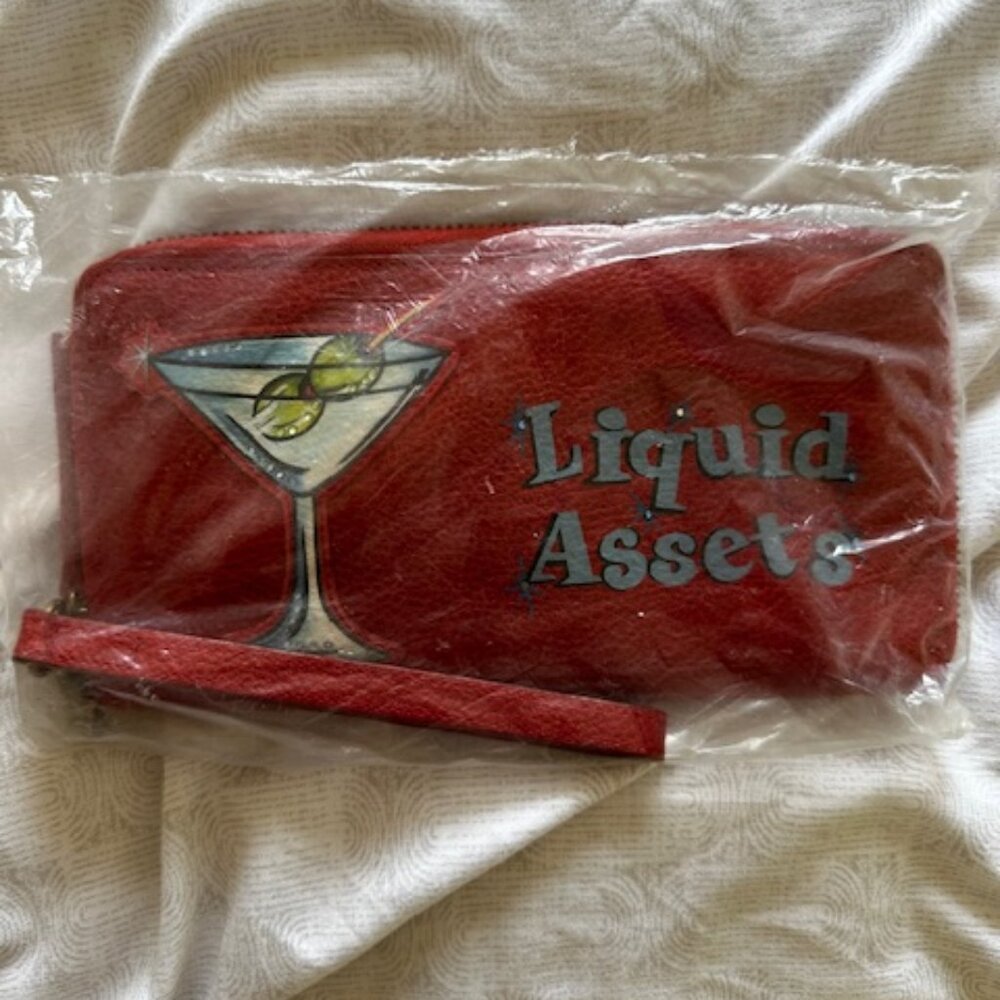 Isabella Fiore Martini Wristlet Wallet Clutch